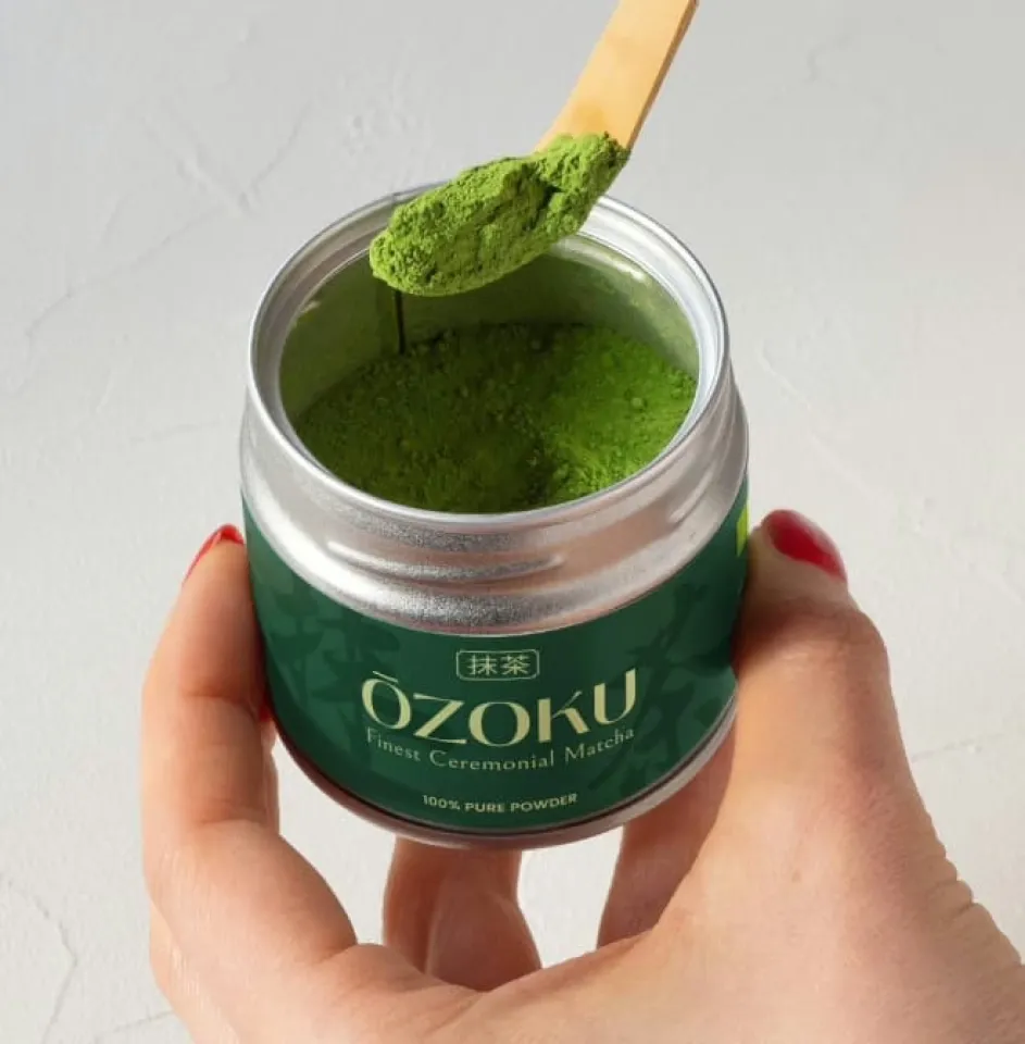 Pure Ōzoku Ceremonial Matcha Powder Tin Packaging